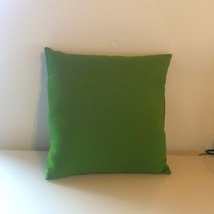 Great Lime Green Pillow with A Linen Look Pattern